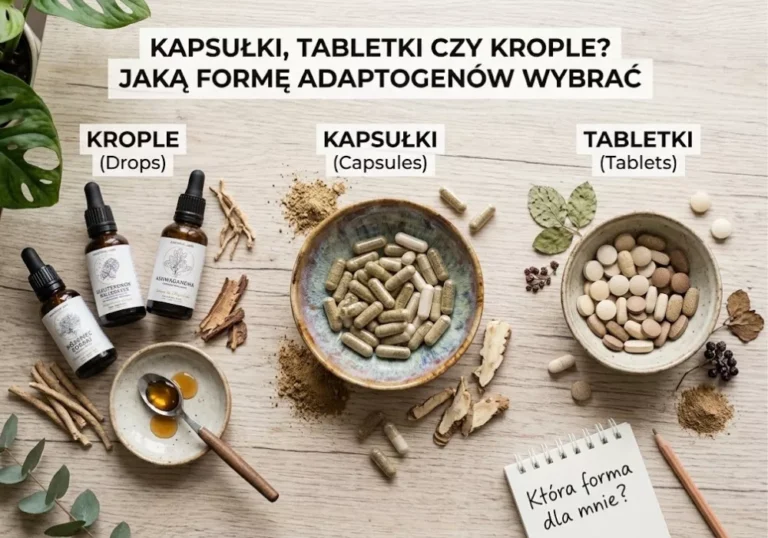 Kapsułki, tabletki czy krople? Jaką formę adaptogenów wybrać