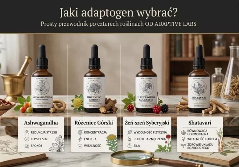 Jaki adaptogen wybrać? Prosty przewodnik po czterech roślinach